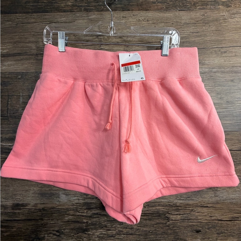 NEW Nike Pink Athletic Shorts with Drawstring size L